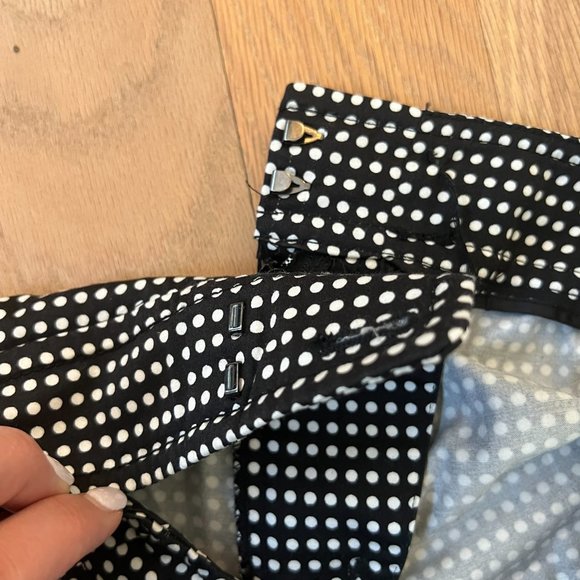 talbots - signature work pant - black and white polka dot - size 10 - Picture 6 of 9